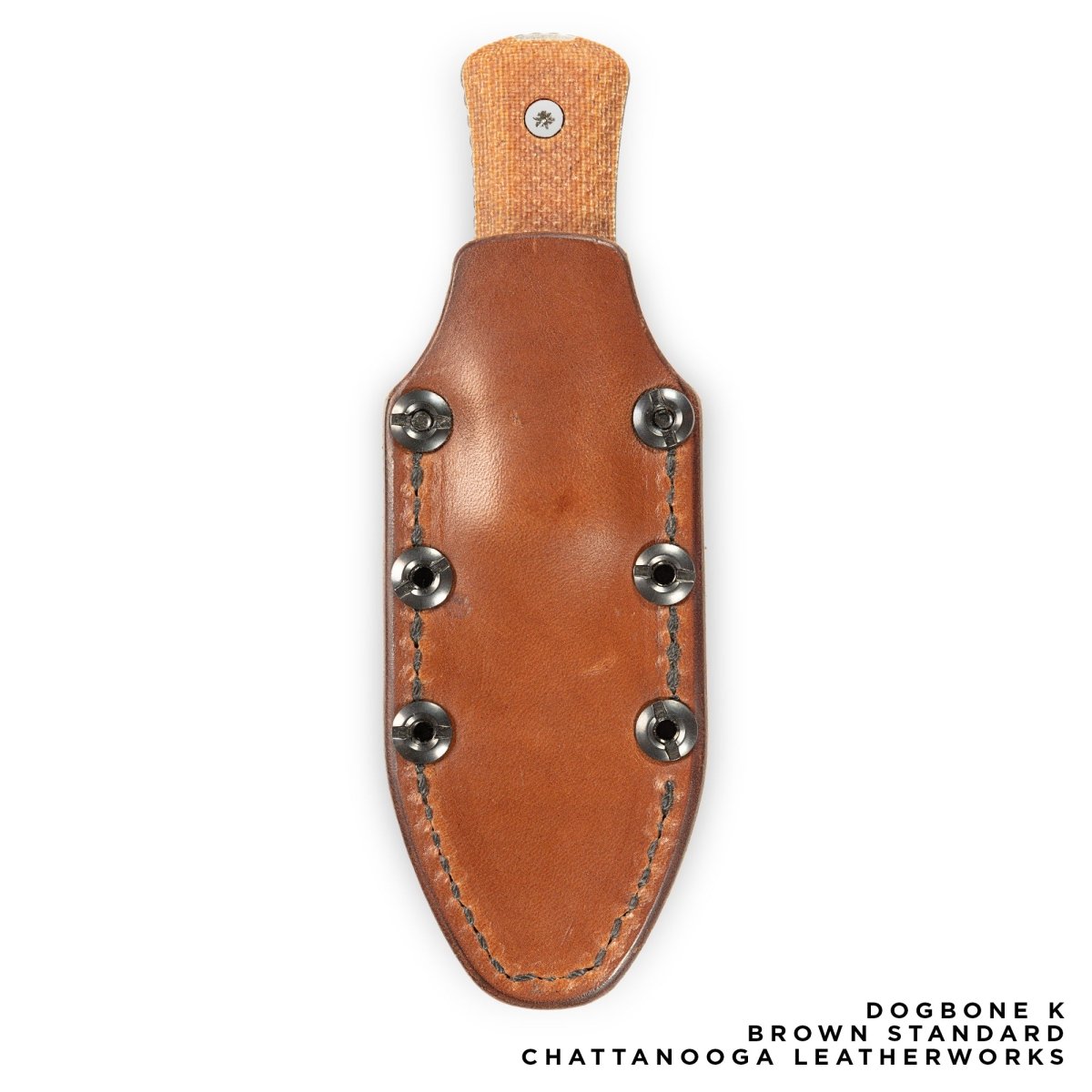 Chattanooga Leatherworks Dogbone - K Leather Sheath - Dauntless Manufacturing