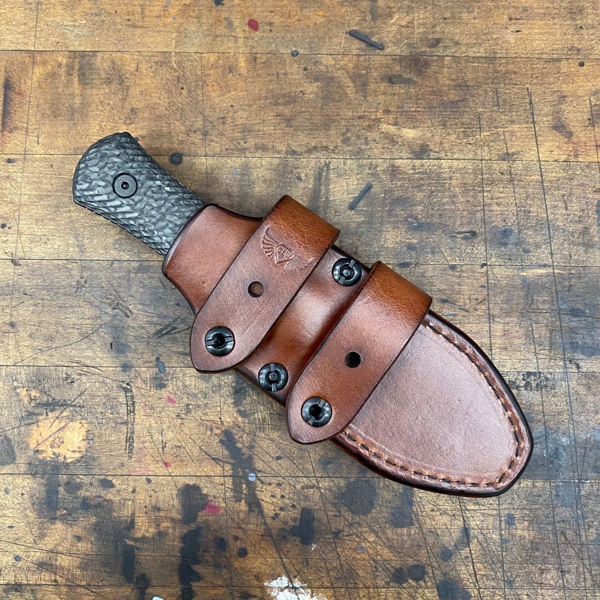 Chattanooga Leatherworks Dogbone Leather Sheath - Dauntless Manufacturing