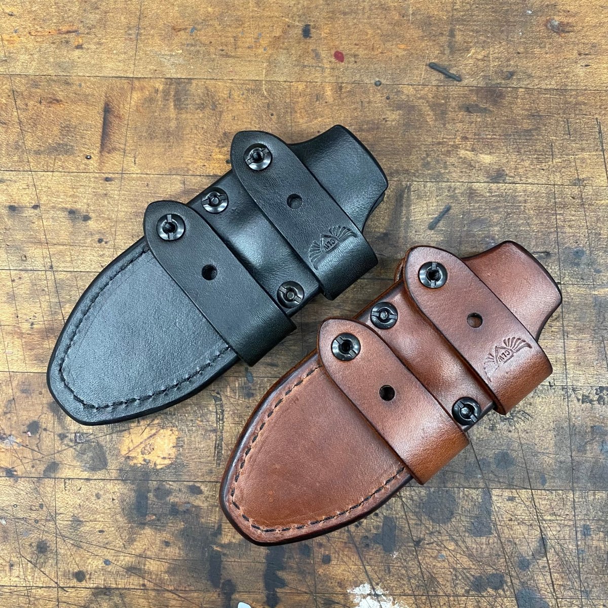 Chattanooga Leatherworks Dogbone Leather Sheath - Dauntless Manufacturing