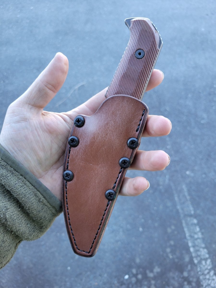 Chattanooga Leatherworks Leather Sheath for Matt Helm Persian - Dauntless Manufacturing